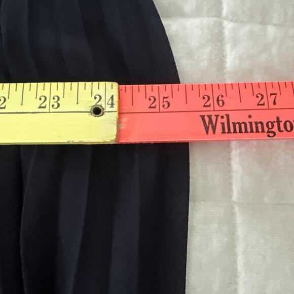 JOSEPH RIBKOFF Womens Dress XS Blue Pleated Chiffon Trapeze Cocktail Classic - Picture 10 of 11